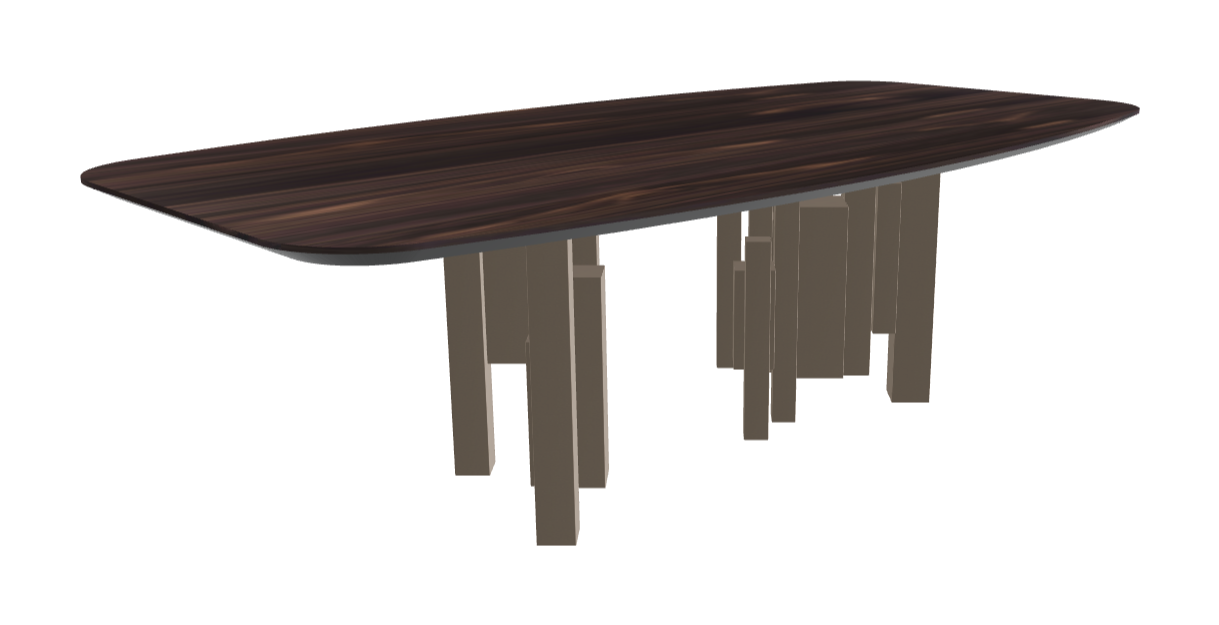 Cattelan Italia Skyline Wood Barrel-Shaped Dining Table