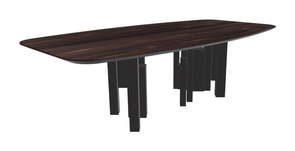 Cattelan Italia Skyline Wood Barrel-Shaped Dining Table