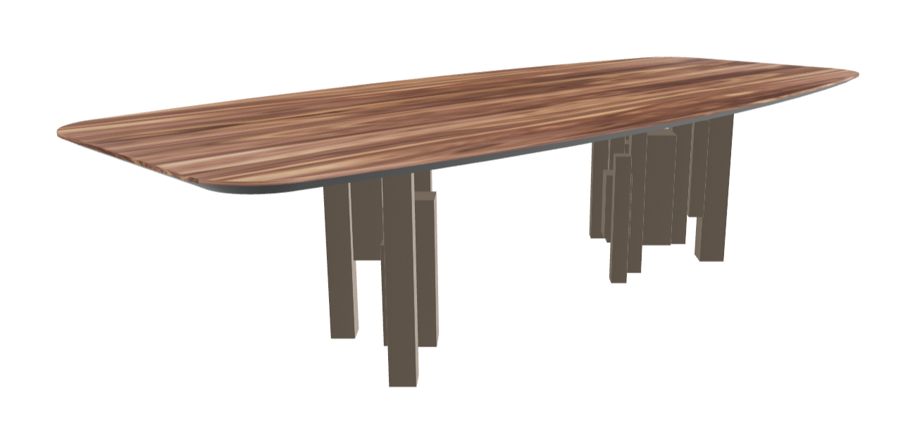 Cattelan Italia Skyline Wood Barrel-Shaped Dining Table