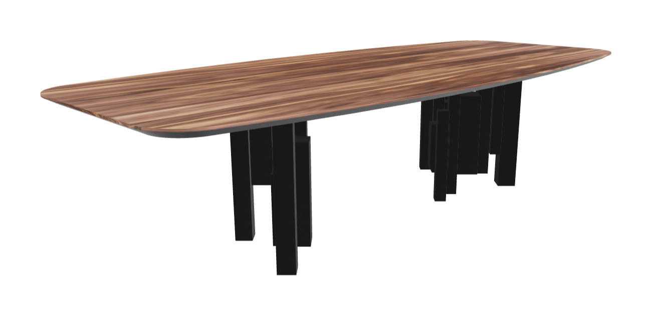 Cattelan Italia Skyline Wood Barrel-Shaped Dining Table