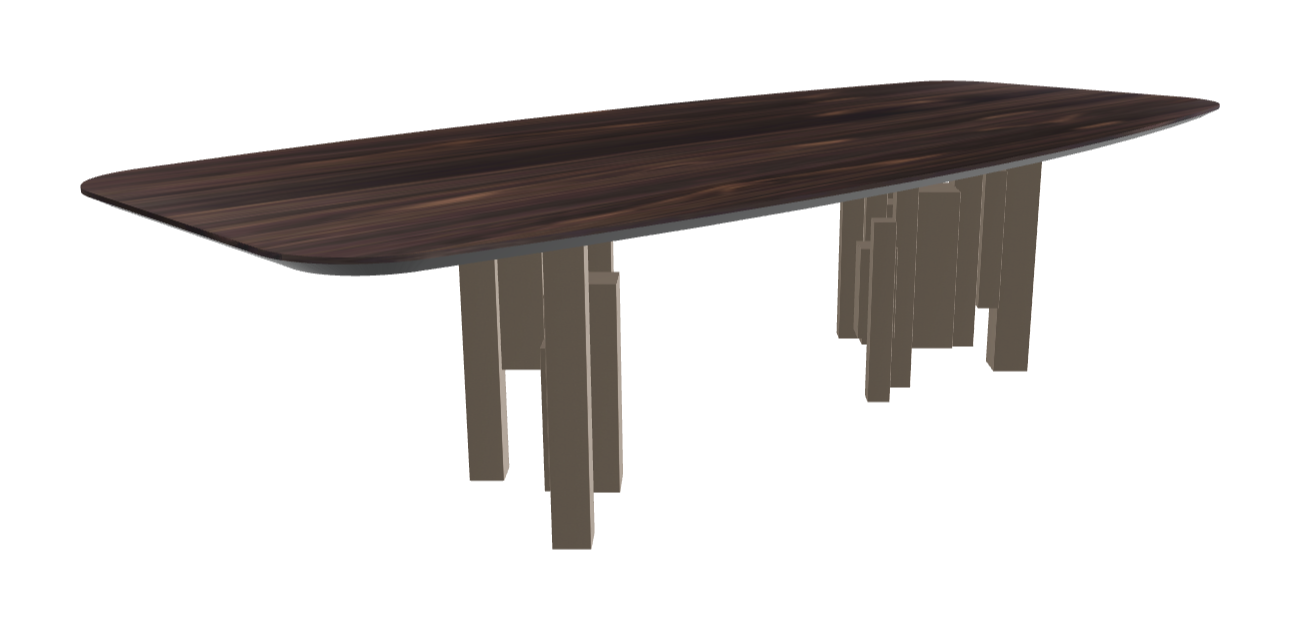 Cattelan Italia Skyline Wood Barrel-Shaped Dining Table