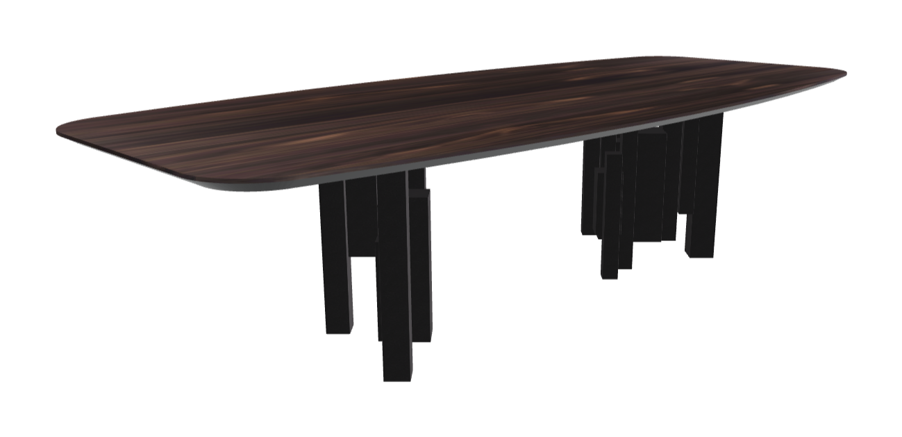 Cattelan Italia Skyline Wood Barrel-Shaped Dining Table