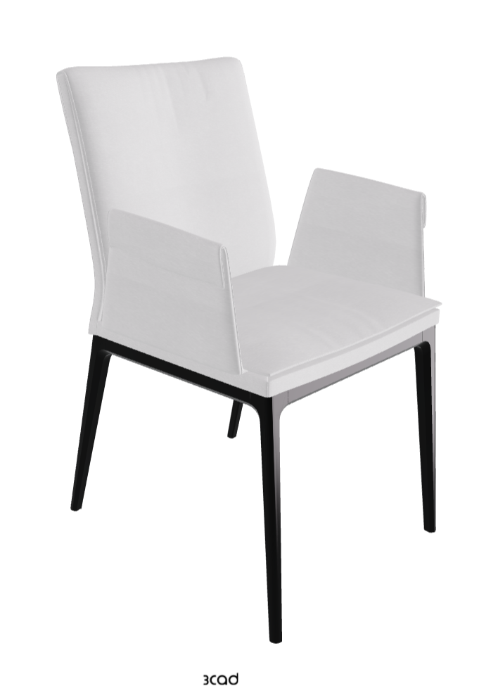 Sofia Dining Armchair_Matt Black_Fabric_B921