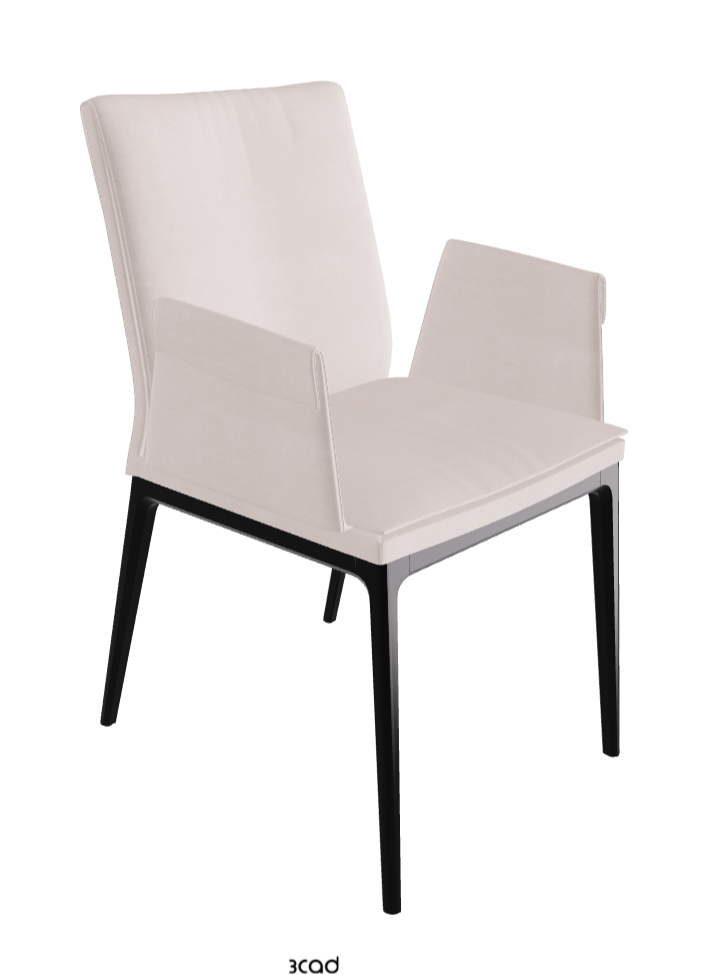 Sofia Dining Armchair_Matt Black_Fabric_B923