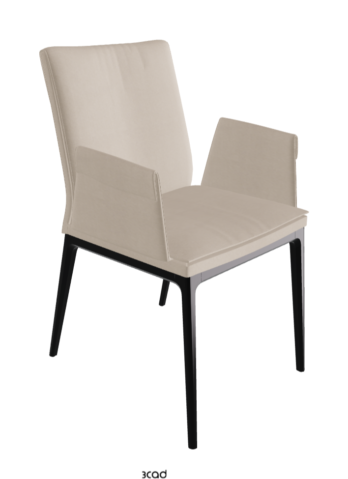 Sofia Dining Armchair_Matt Black_Fabric_B926