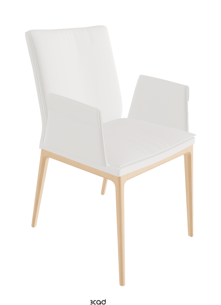 Sofia Dining Armchair_Natural Stained Beech_Soft Leather_Palladio