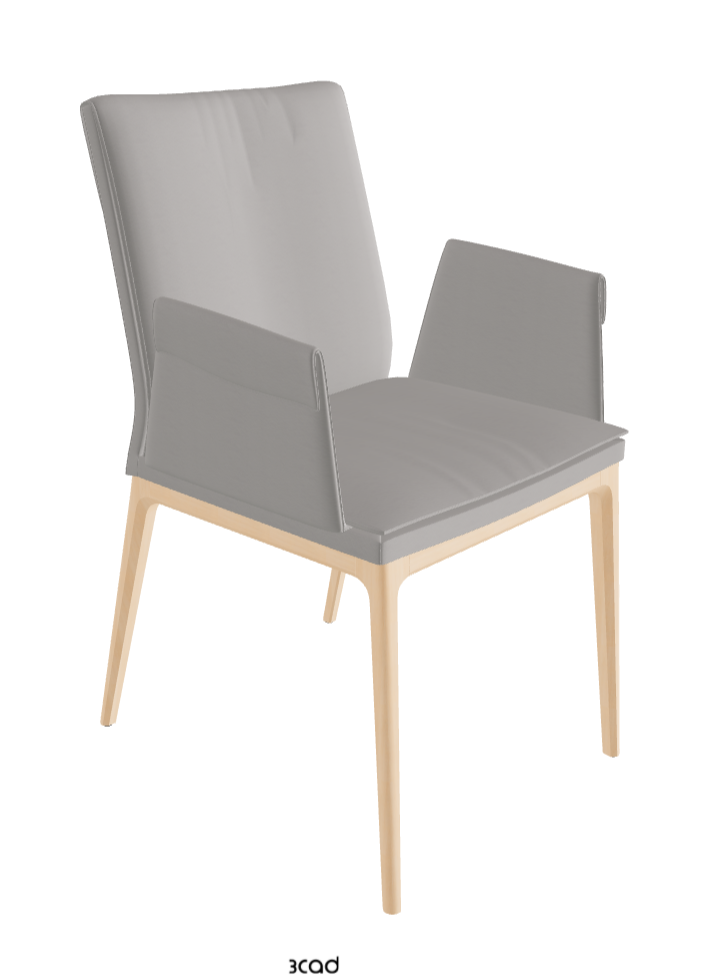 Sofia Dining Armchair_Natural Stained Beech_Soft Leather_Nardo