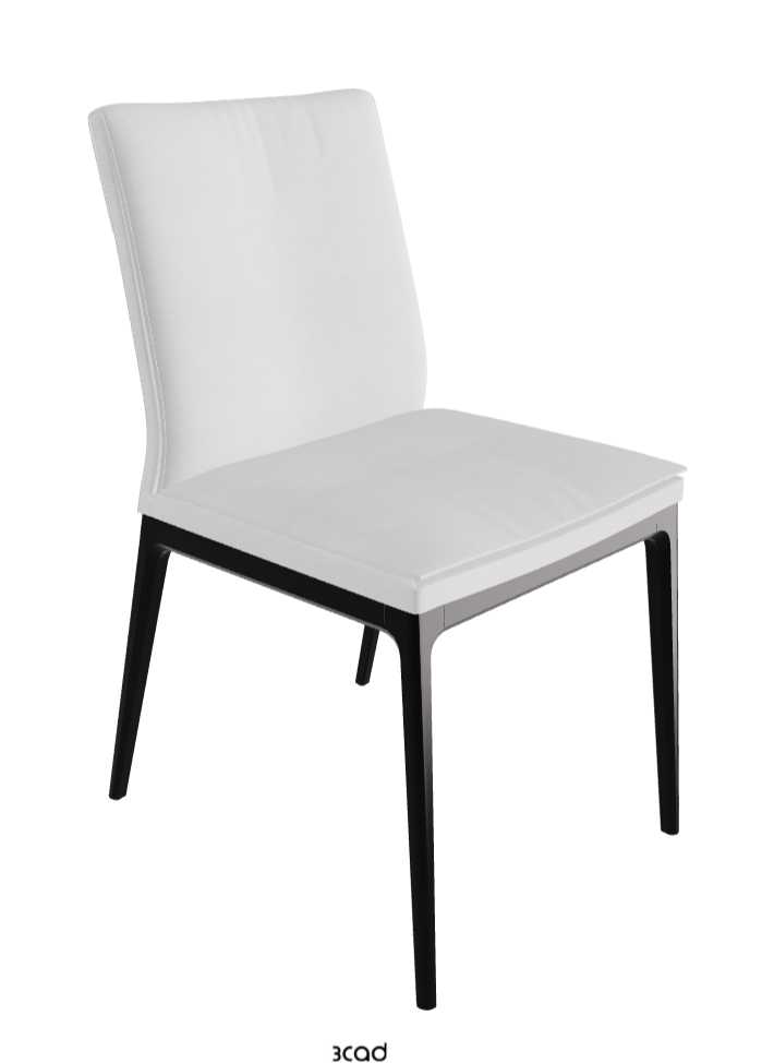 Sofia Dining Chair_Matt Black_Fabric_B921