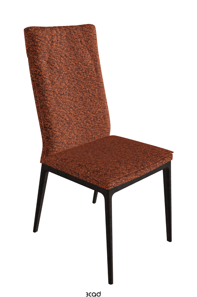 Sofia High Back Dining Chair_Dark Wenghe Stained Beech_Fabric_B248