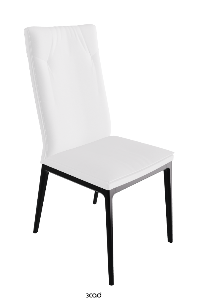 Sofia High Back Dining Chair_Matt Black_Fabric_B920