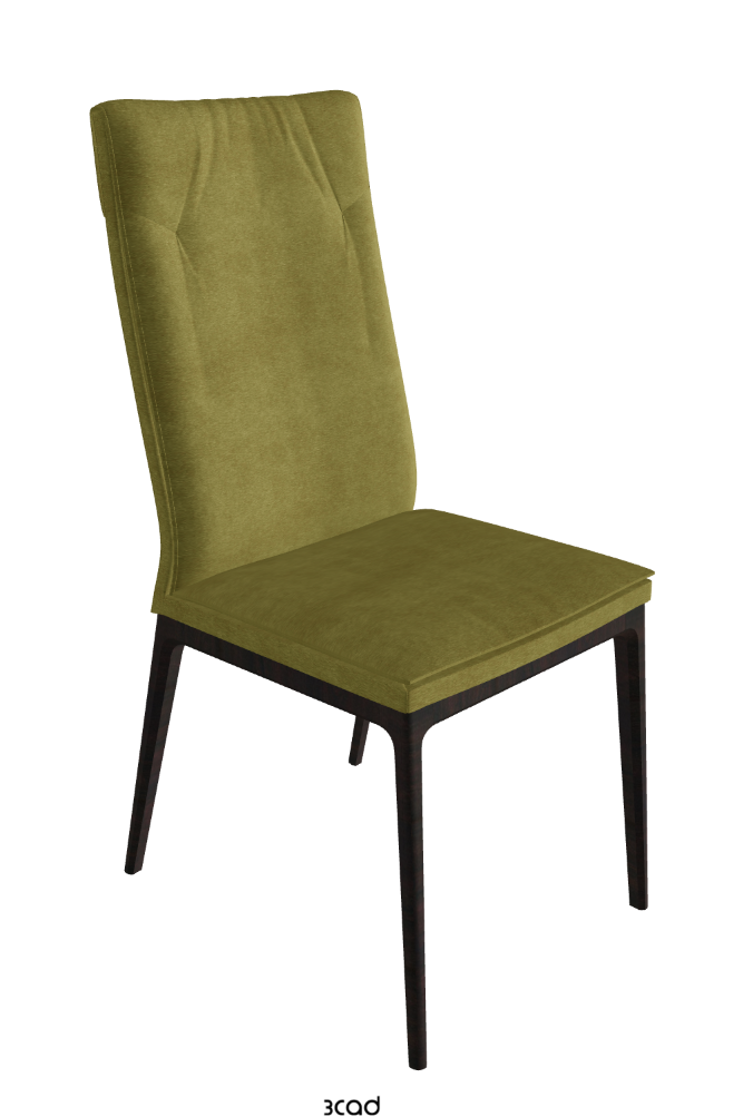 Sofia High Back Dining Chair_Dark Wenghe Stained Beech_Fabric_B931