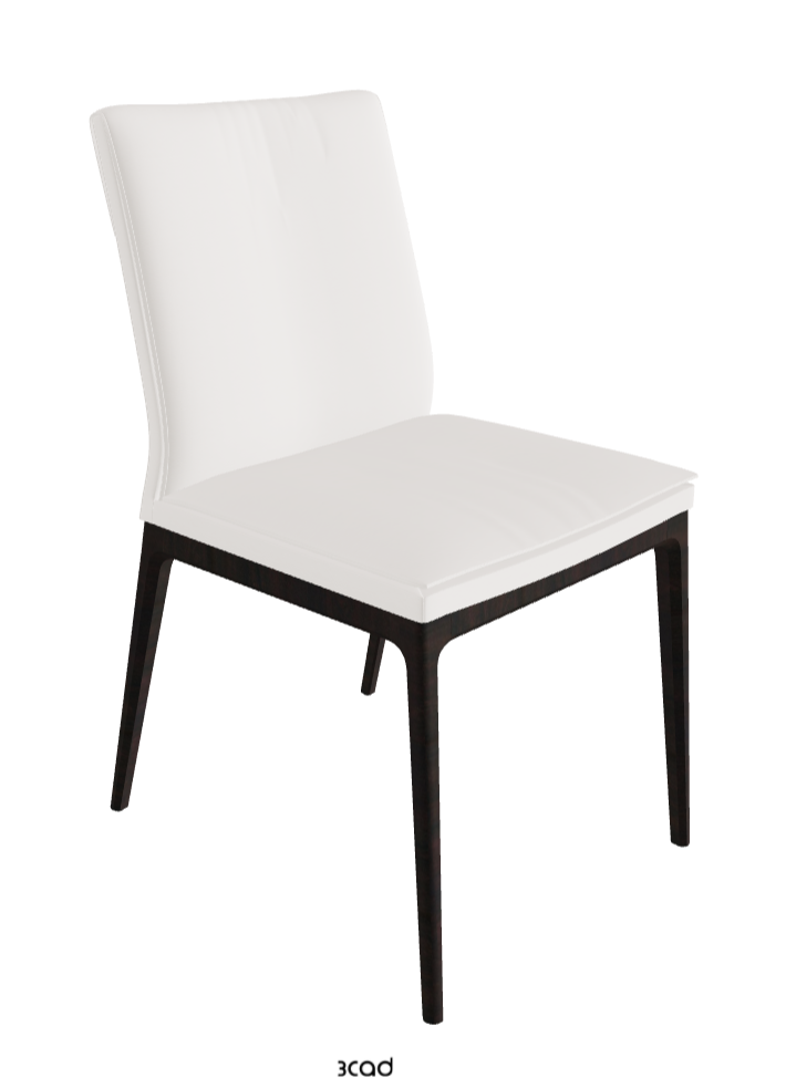 Sofia Dining Chair_Dark Wenghe Stained Beech_Soft Leather_Oyster