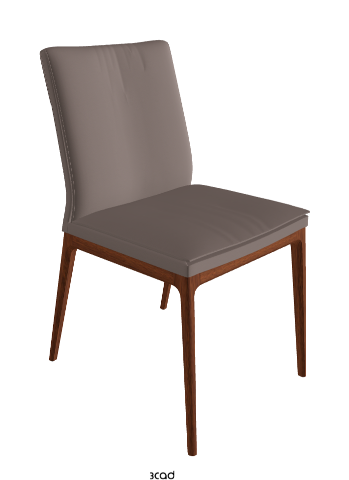 Sofia Dining Chair_Walnut Canaletto Stained Beech_Soft Leather_Castoro