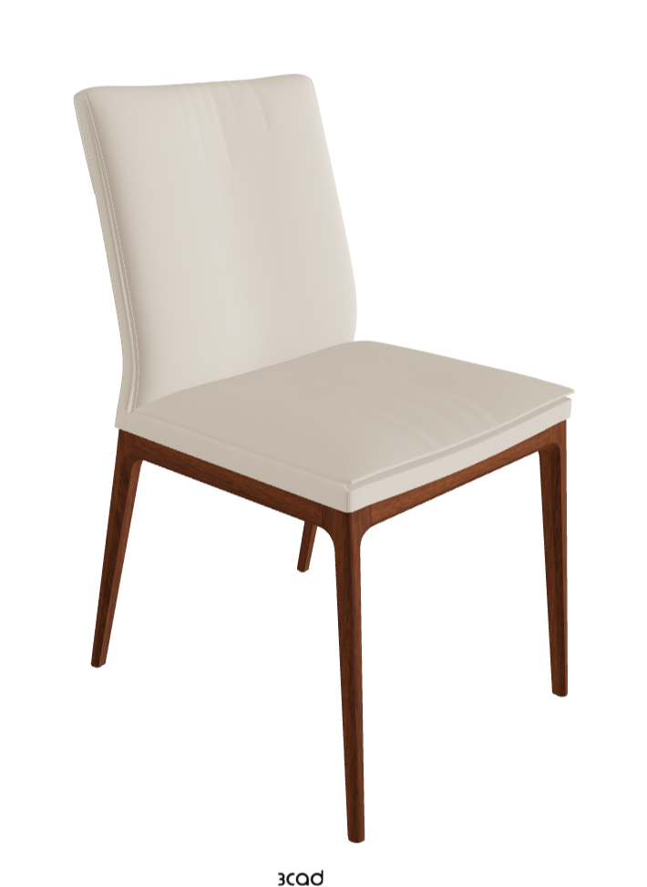 Sofia Dining Chair_Walnut Canaletto Stained Beech_Soft Leather_Cashmere