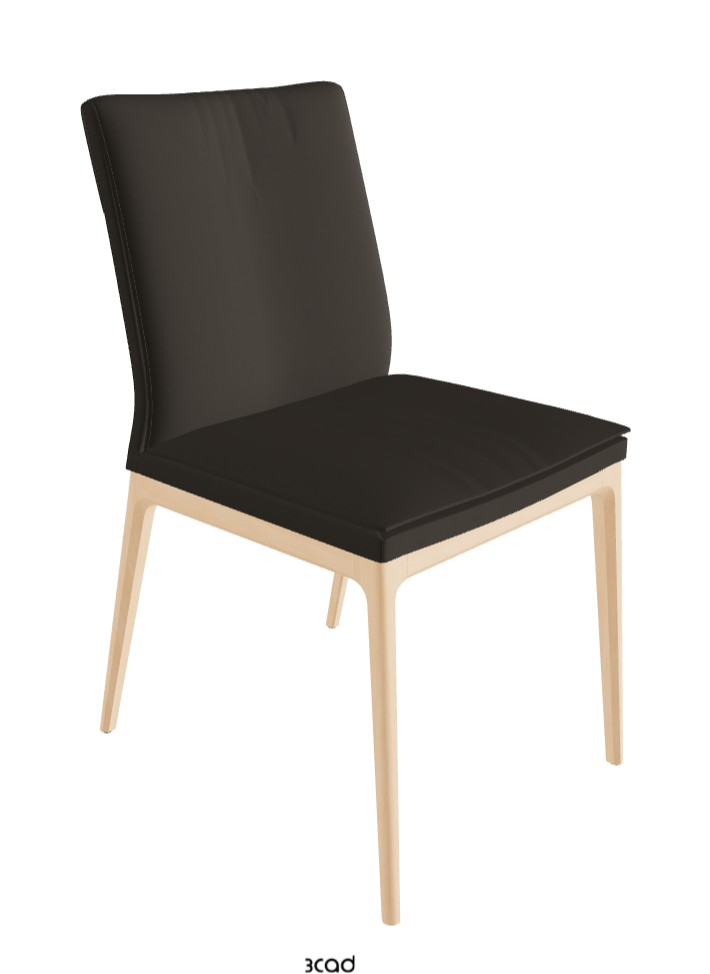 Sofia Dining Chair_Natural Stained Beech_Synthetic Leather_Fossil