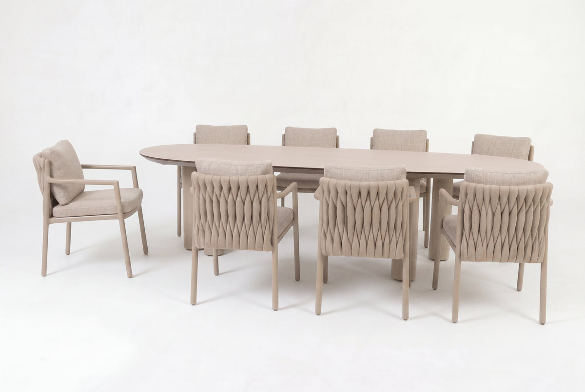 4 Seasons Outdoor Solenza 8 Seat Denia 290cm Mango Ceramic Dining Table