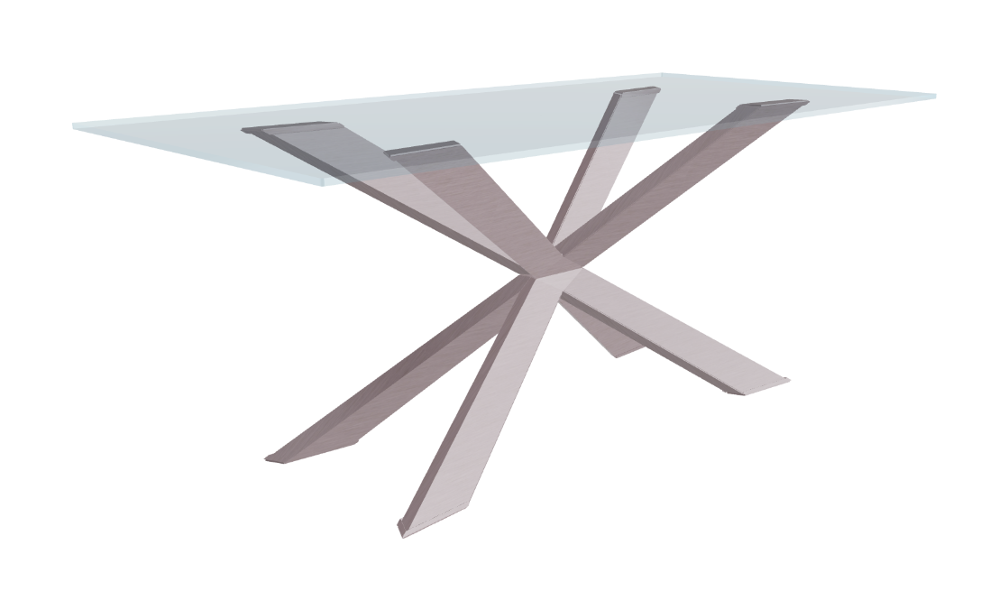 Cattelan Italia Spyder Glass Dining Table