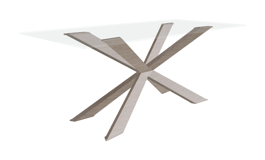 Cattelan Italia Spyder Glass Dining Table
