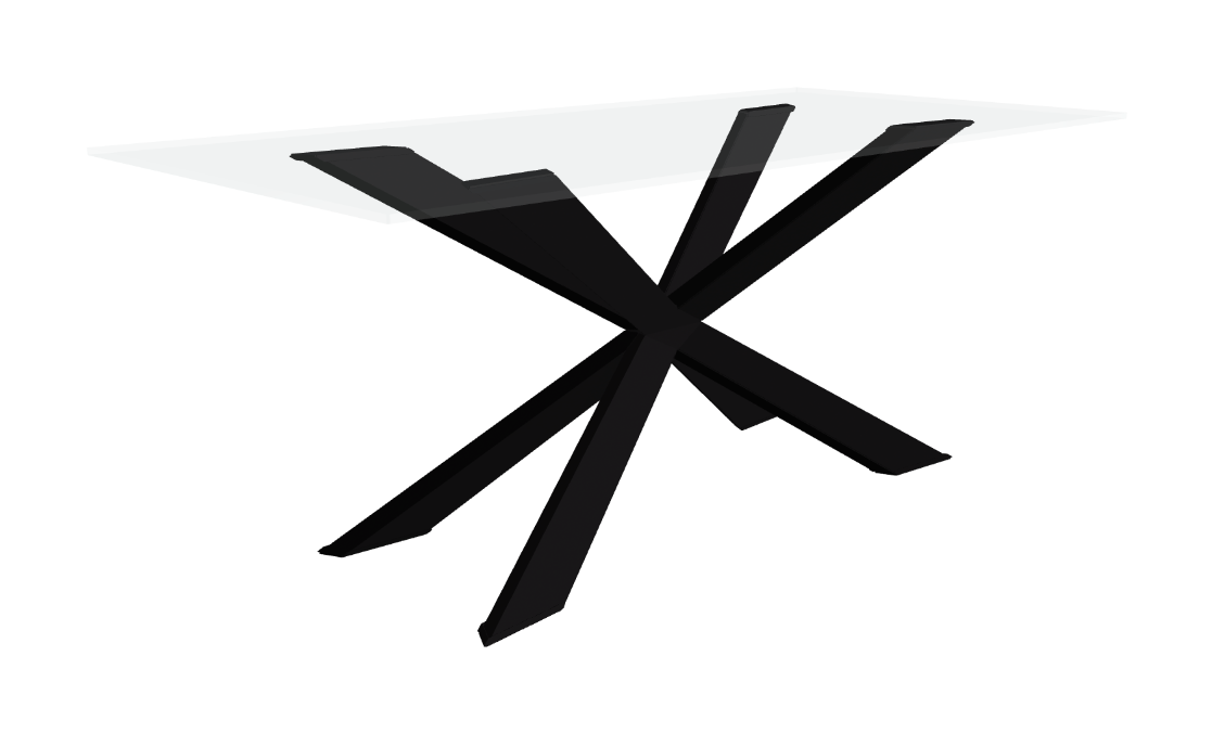 Cattelan Italia Spyder Glass Dining Table