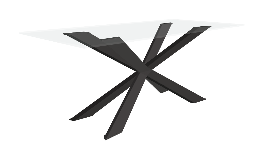Cattelan Italia Spyder Glass Dining Table