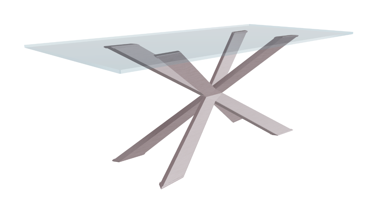 Cattelan Italia Spyder Glass Dining Table