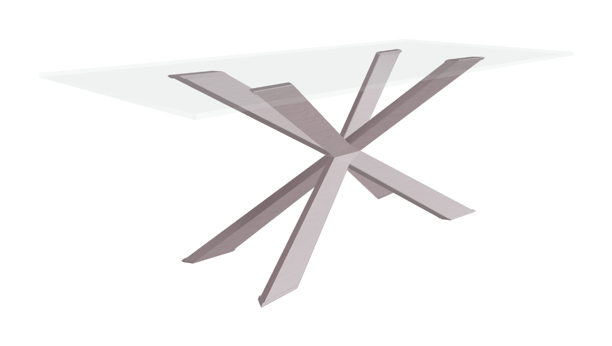Cattelan Italia Spyder Glass Dining Table