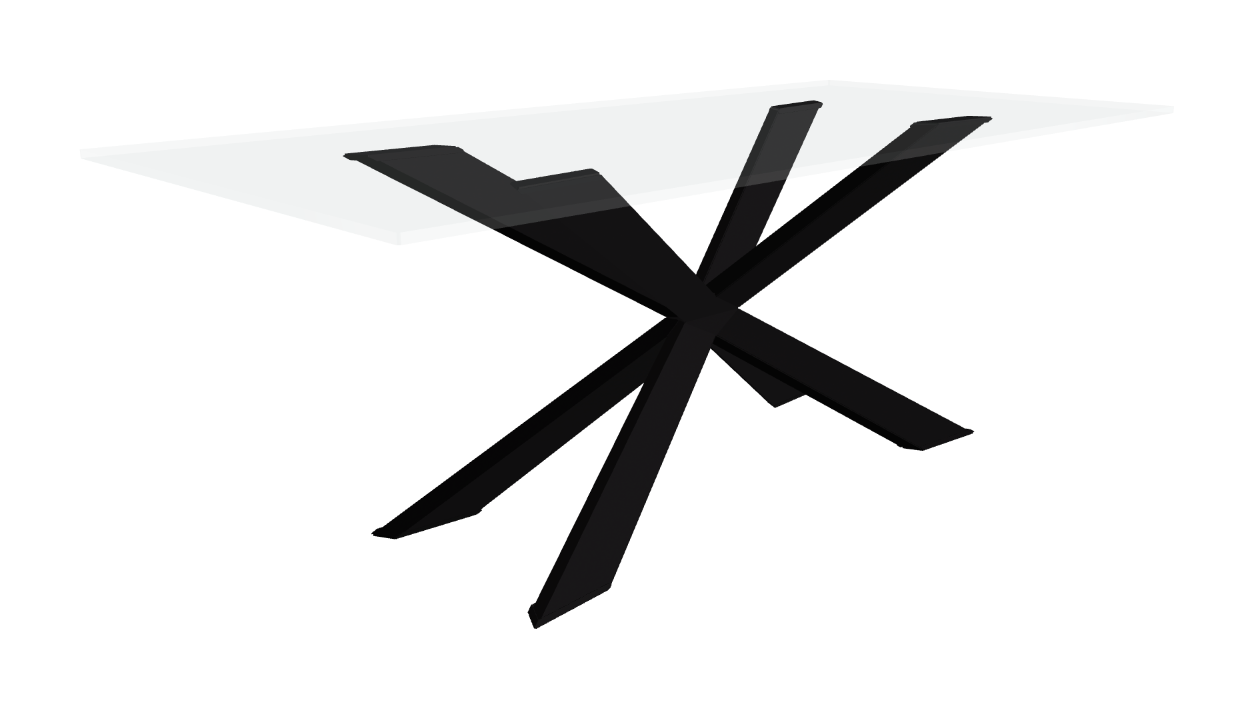 Cattelan Italia Spyder Glass Dining Table