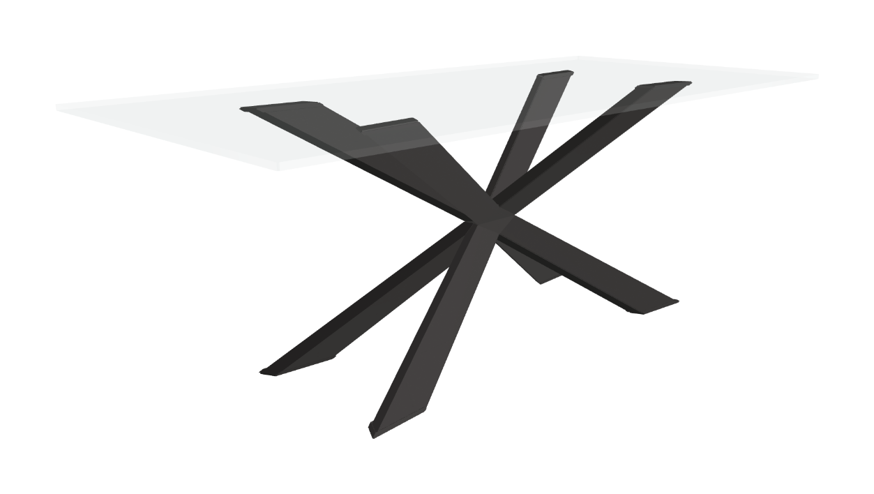 Cattelan Italia Spyder Glass Dining Table