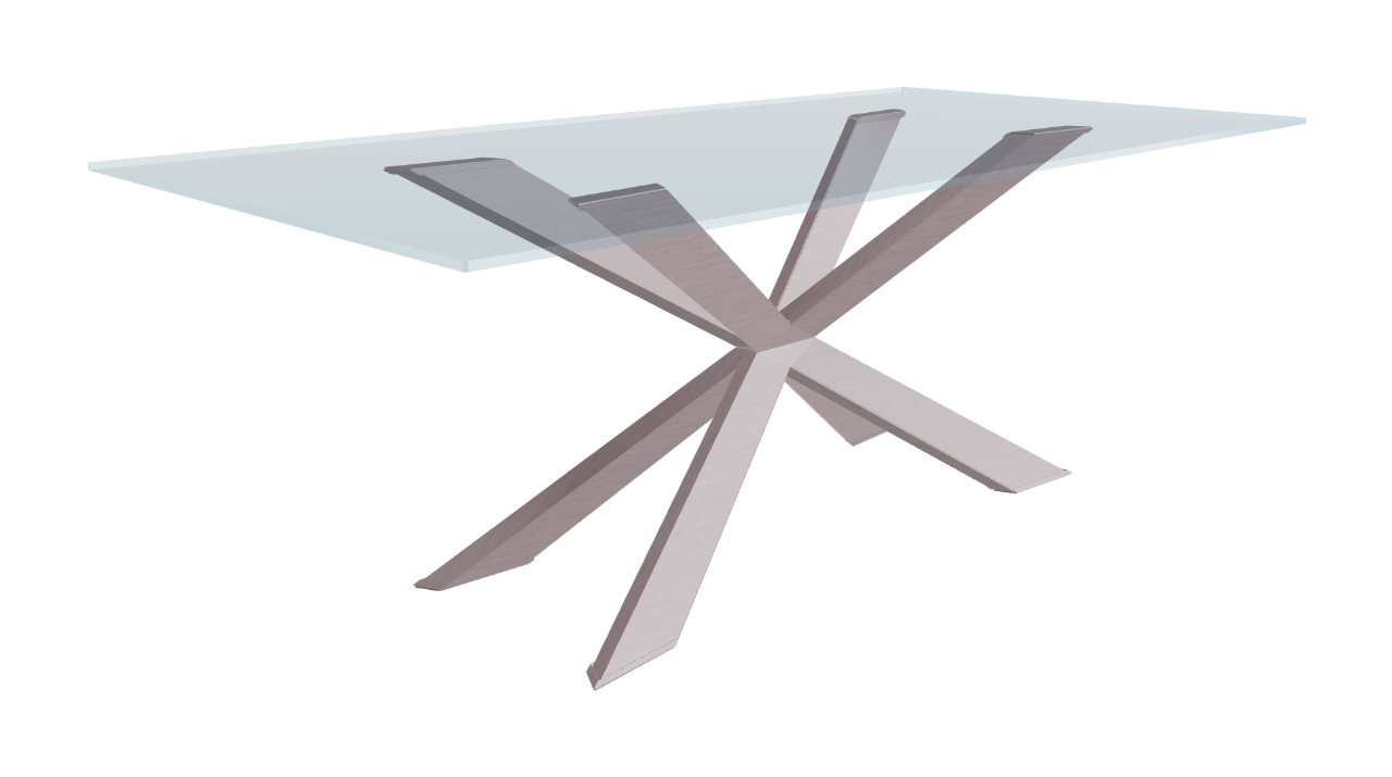 Cattelan Italia Spyder Glass Dining Table