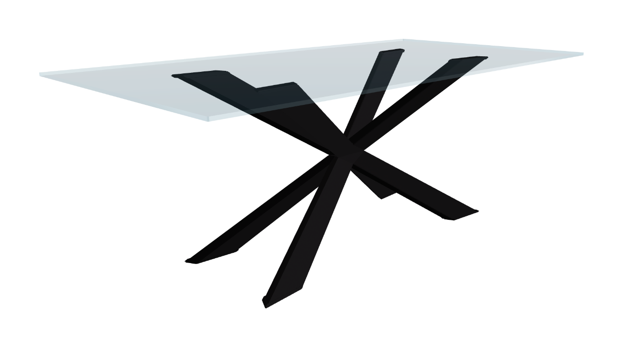 Cattelan Italia Spyder Glass Dining Table