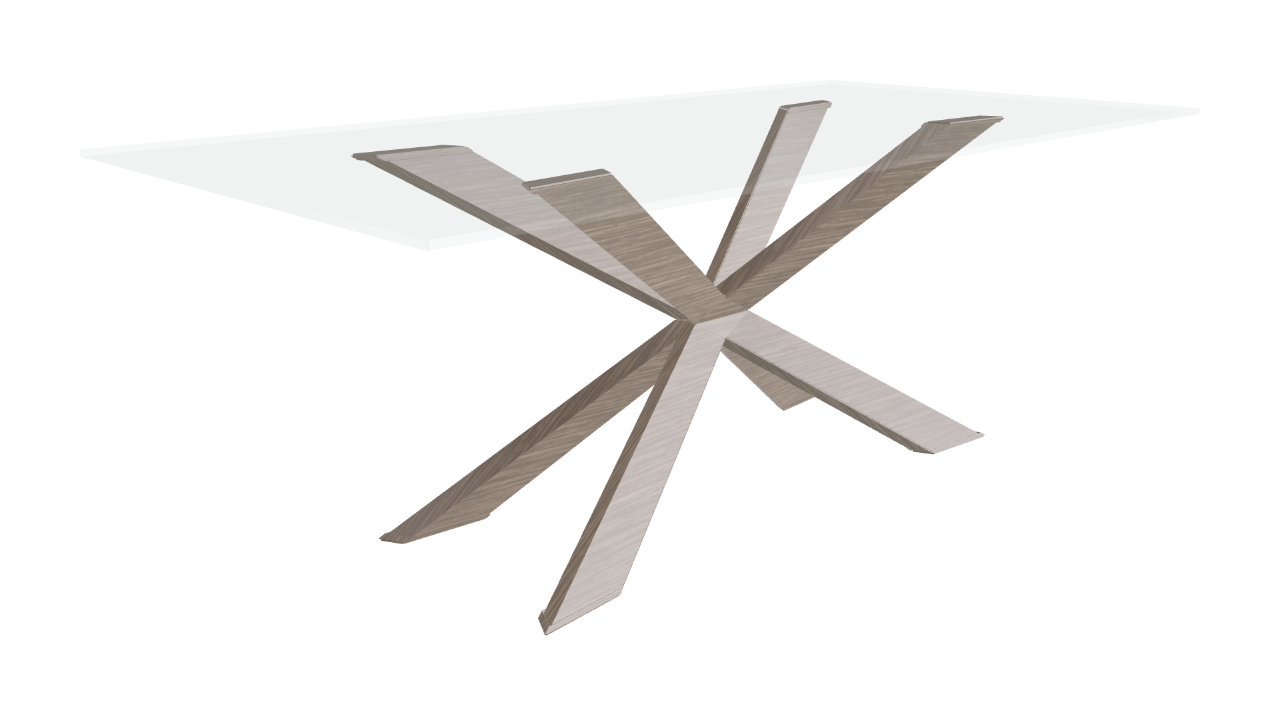 Cattelan Italia Spyder Glass Dining Table