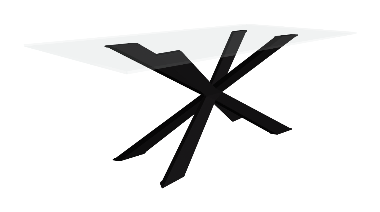 Cattelan Italia Spyder Glass Dining Table