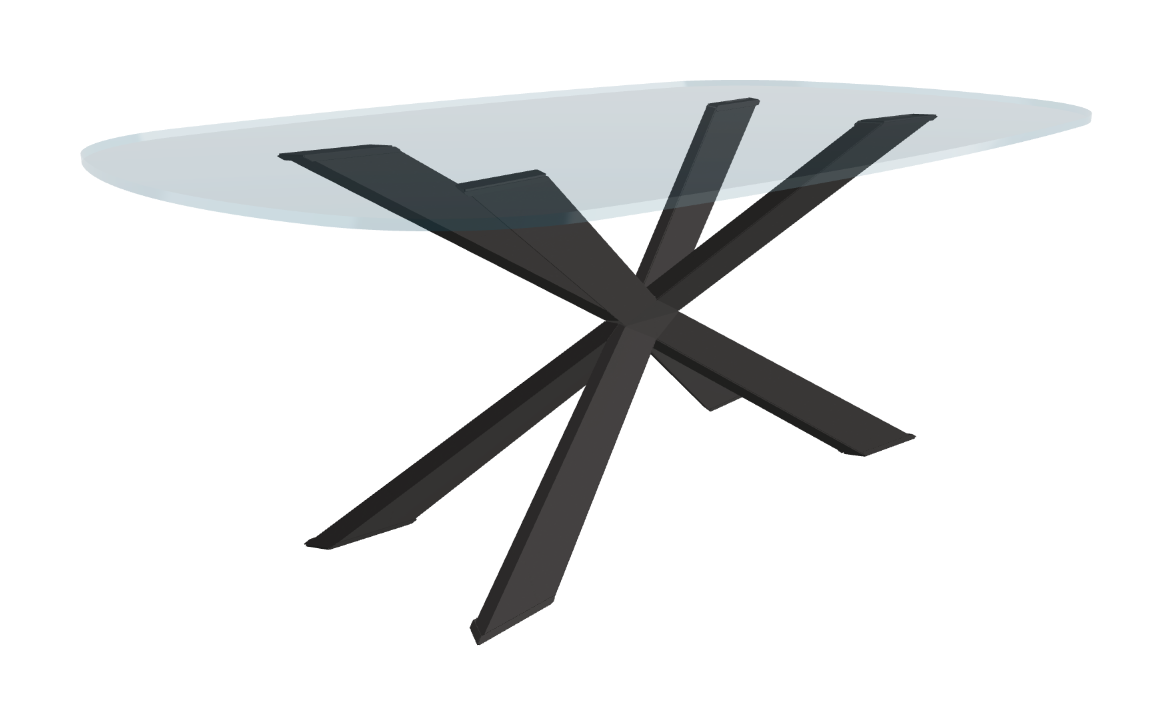 Cattelan Italia Spyder Glass Dining Table