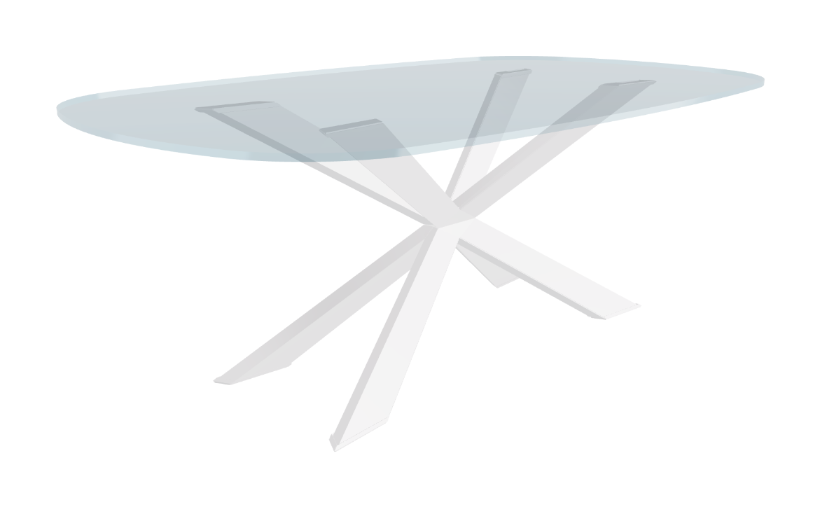 Cattelan Italia Spyder Glass Dining Table