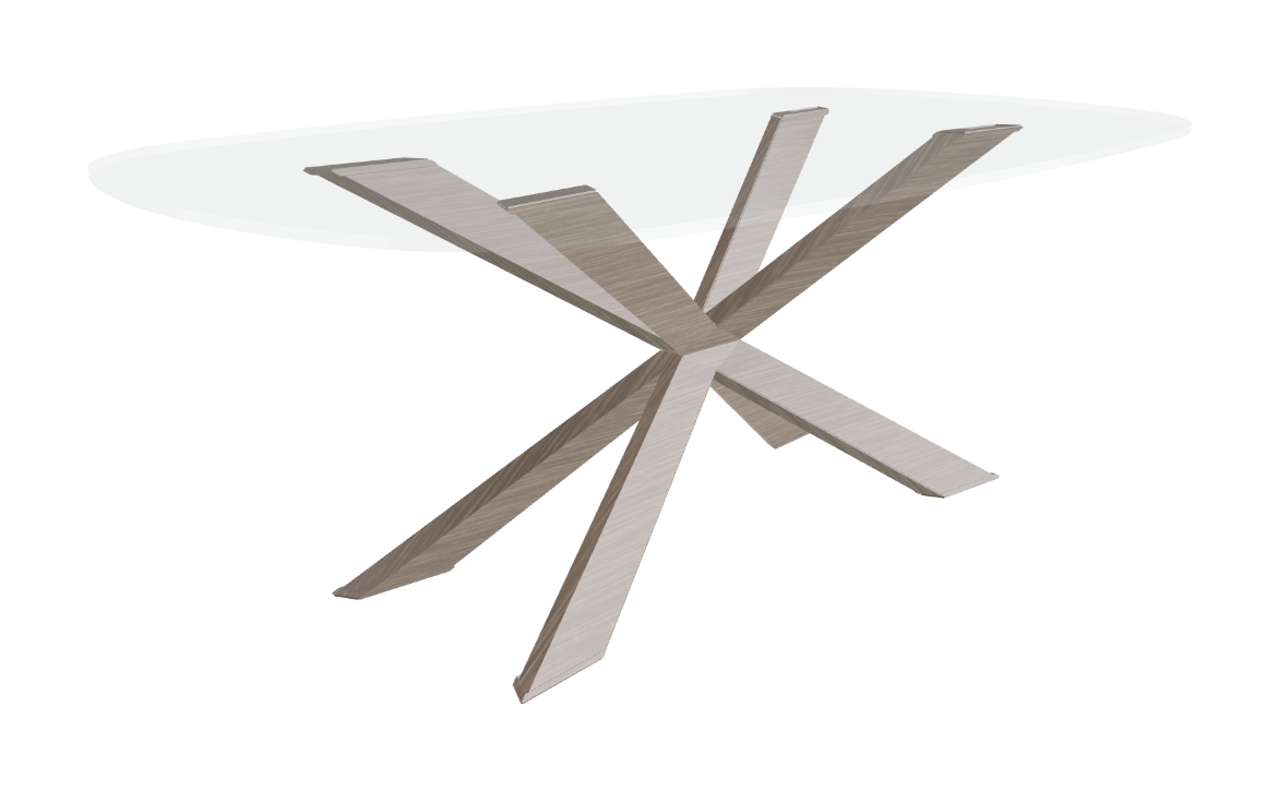 Cattelan Italia Spyder Glass Dining Table