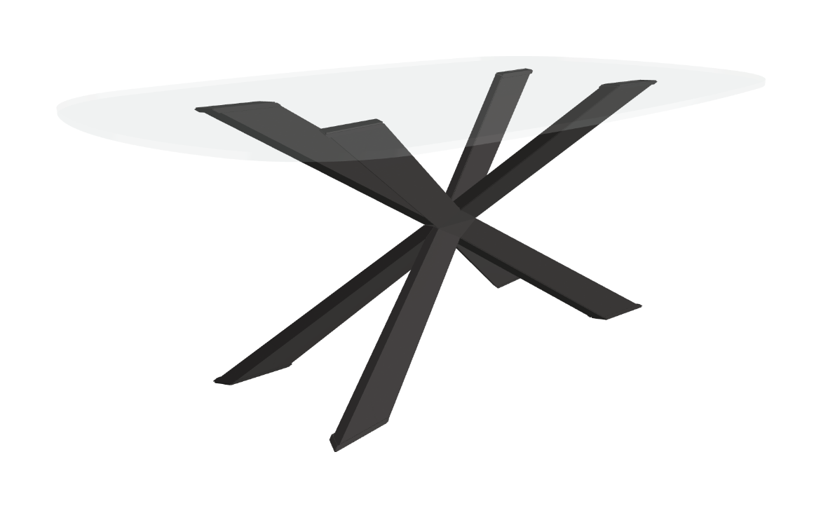 Cattelan Italia Spyder Glass Dining Table