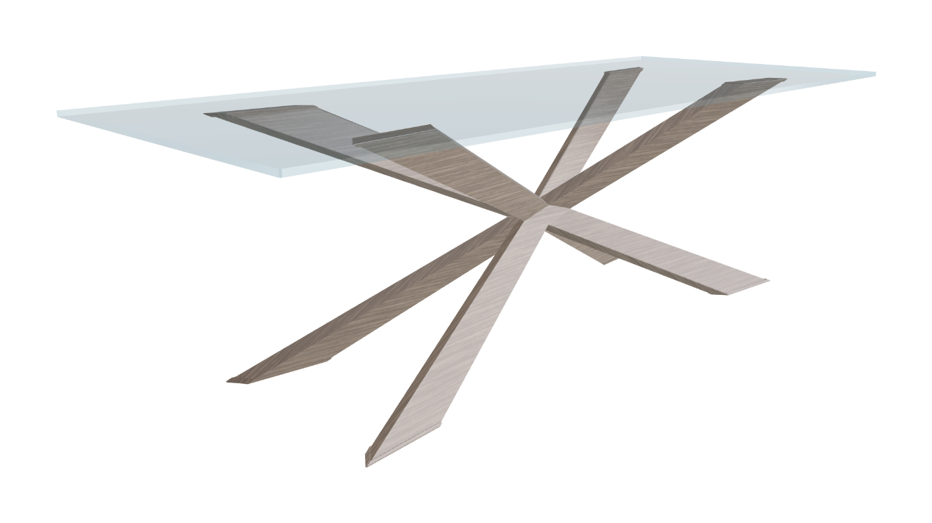 Cattelan Italia Spyder Glass Dining Table