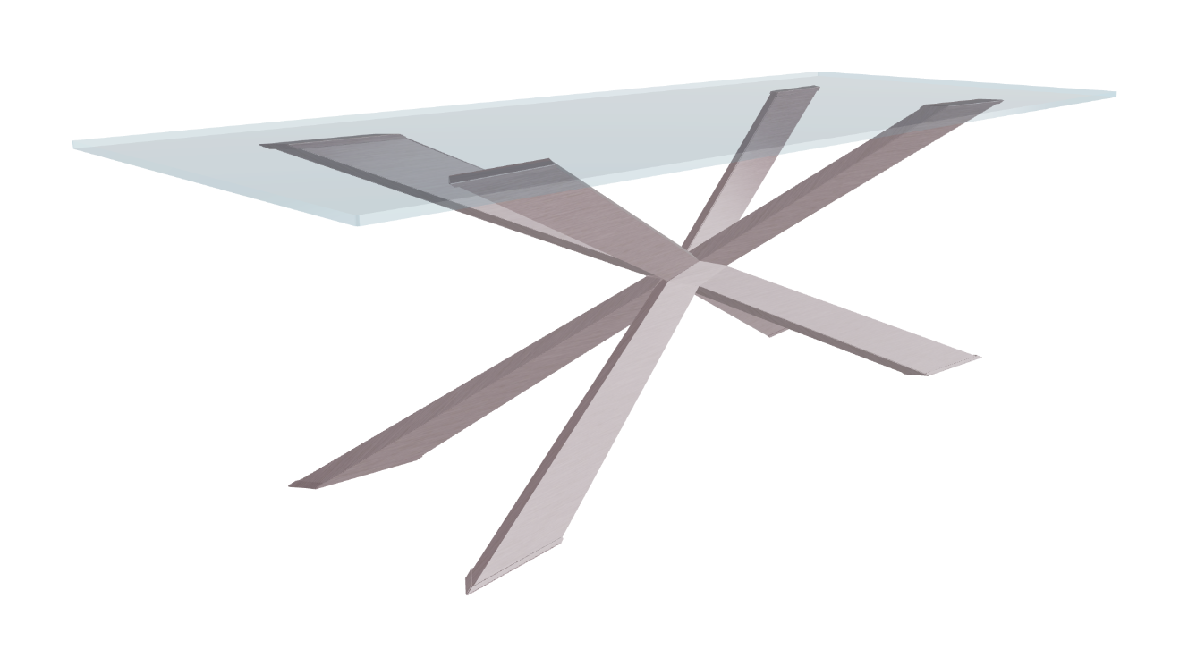 Cattelan Italia Spyder Glass Dining Table