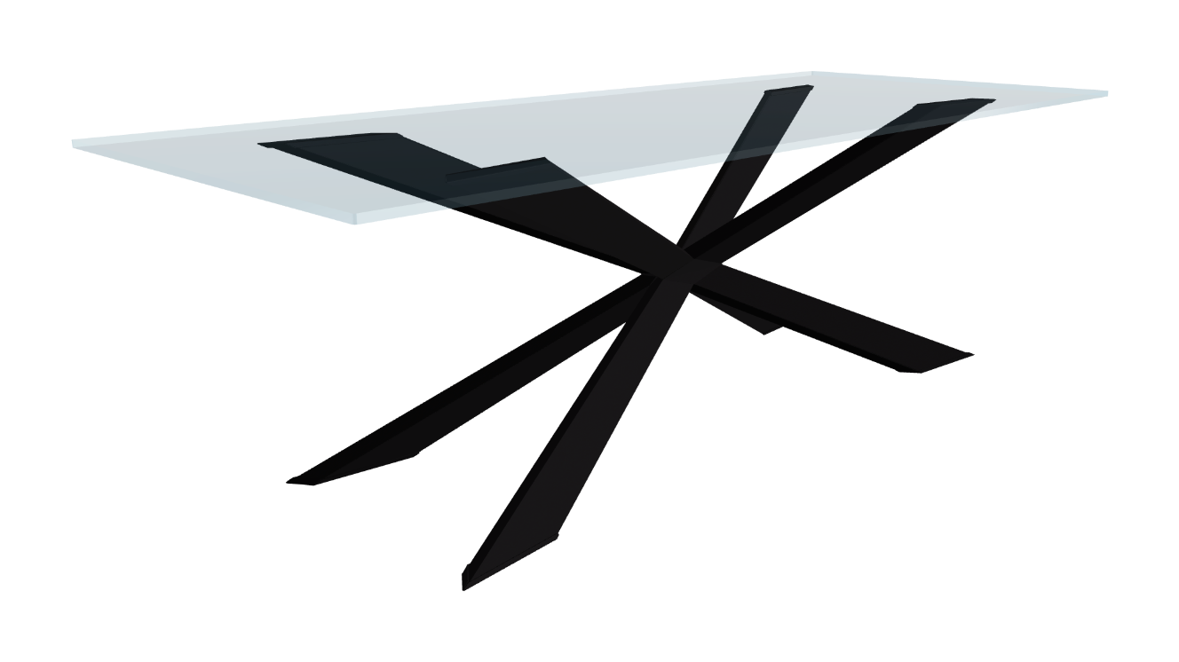 Cattelan Italia Spyder Glass Dining Table
