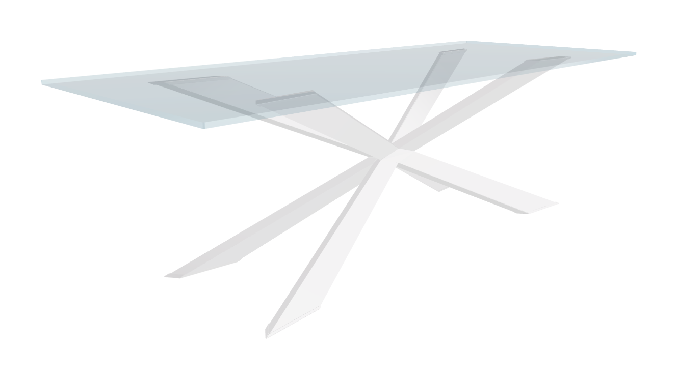 Cattelan Italia Spyder Glass Dining Table