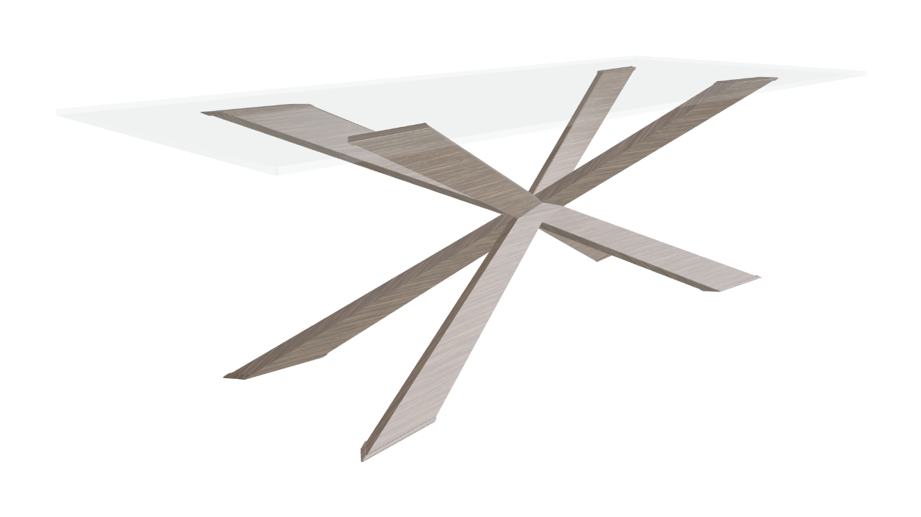 Cattelan Italia Spyder Glass Dining Table