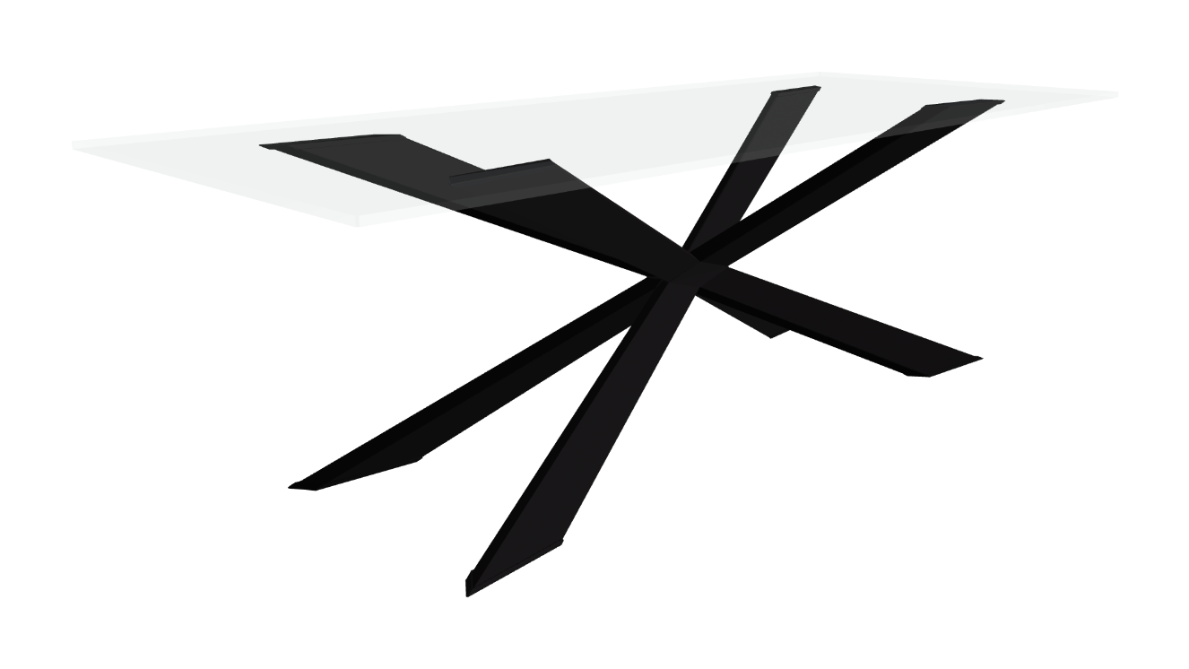 Cattelan Italia Spyder Glass Dining Table