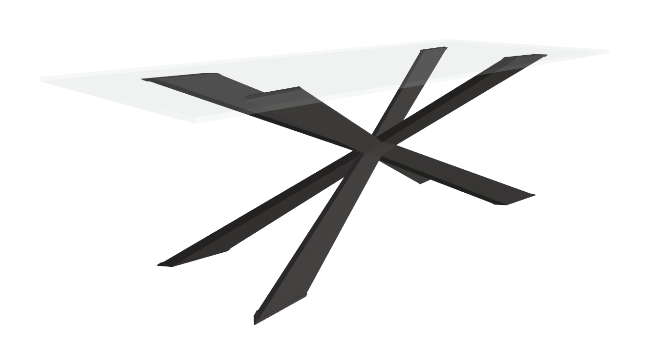 Cattelan Italia Spyder Glass Dining Table