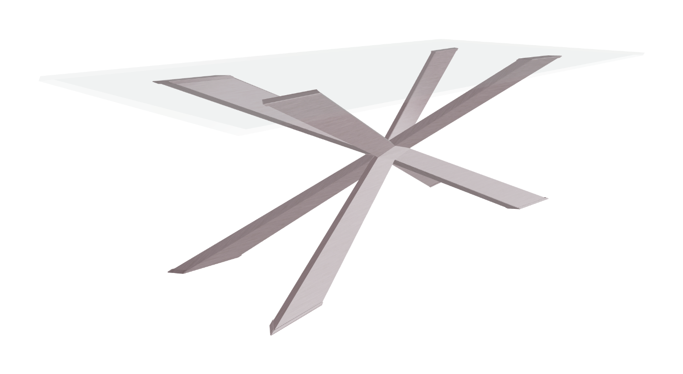 Cattelan Italia Spyder Glass Dining Table