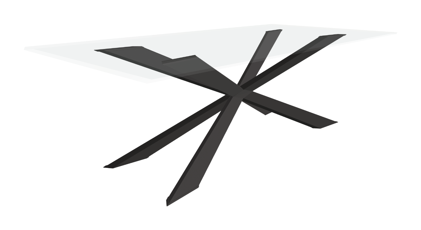 Cattelan Italia Spyder Glass Dining Table
