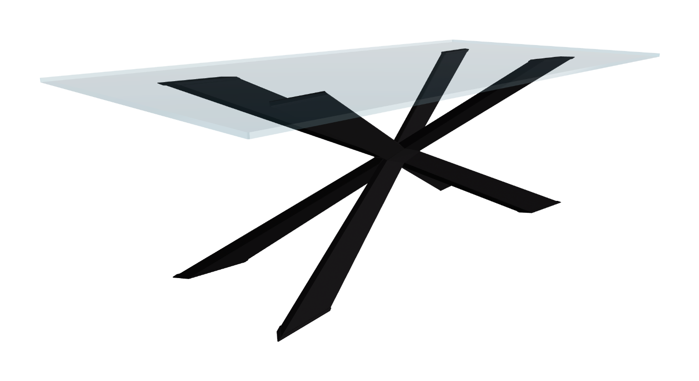 Cattelan Italia Spyder Glass Dining Table