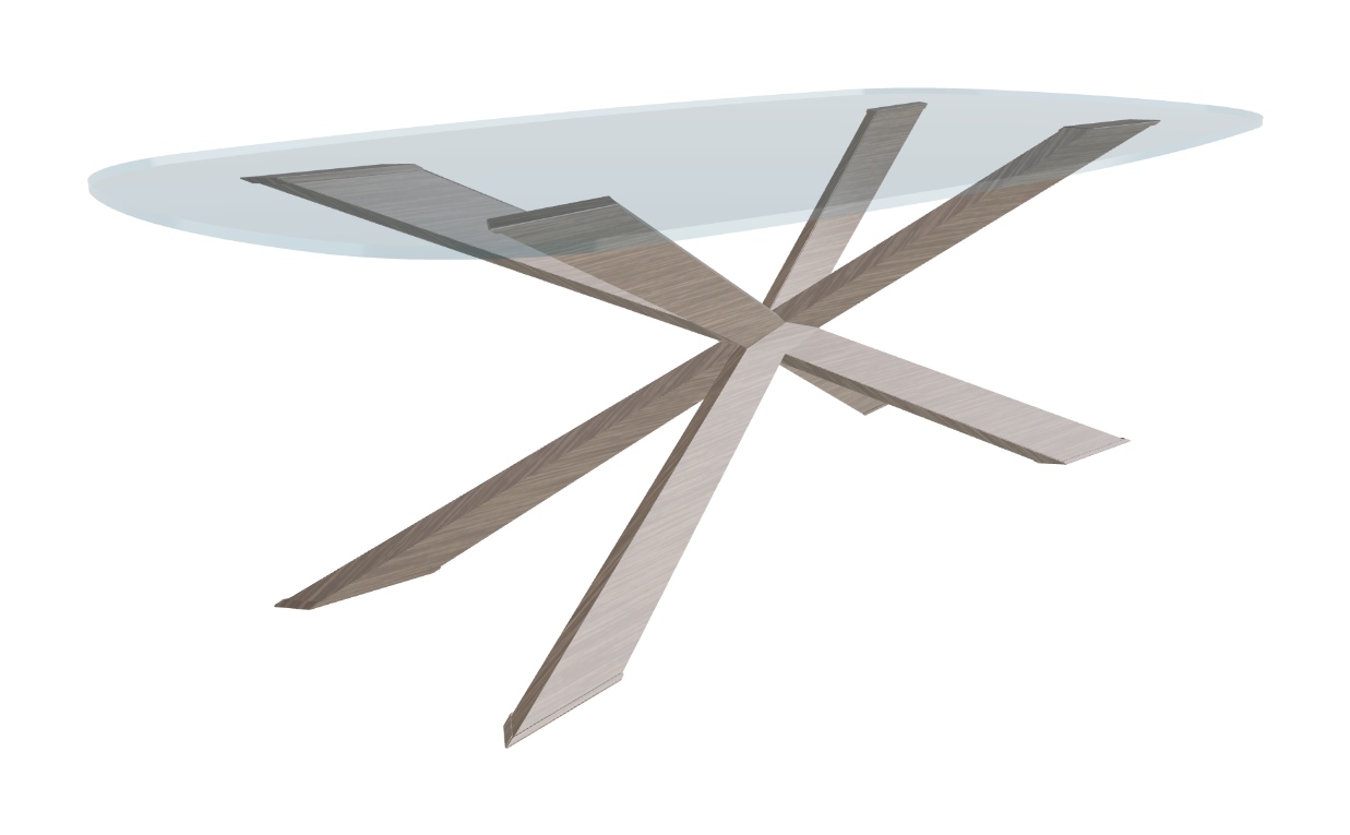 Cattelan Italia Spyder Glass Dining Table