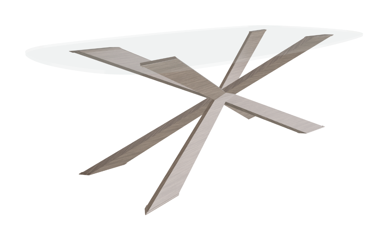 Cattelan Italia Spyder Glass Dining Table