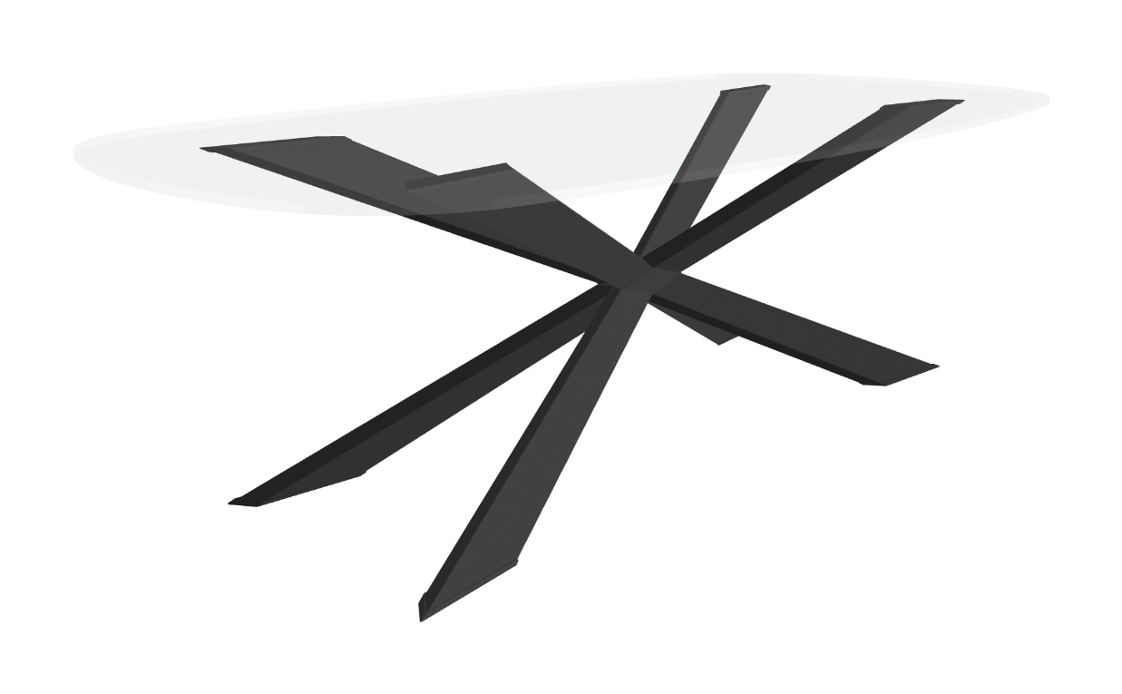 Cattelan Italia Spyder Glass Dining Table
