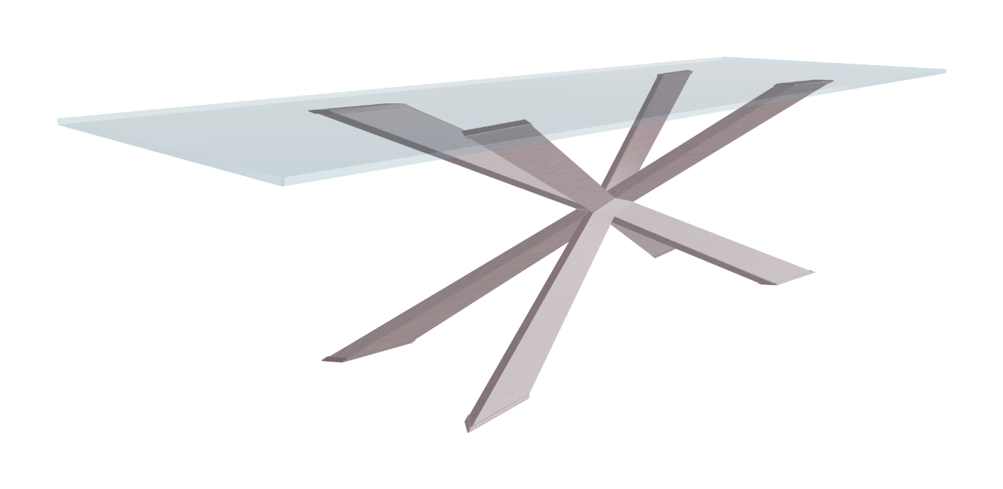Cattelan Italia Spyder Glass Dining Table